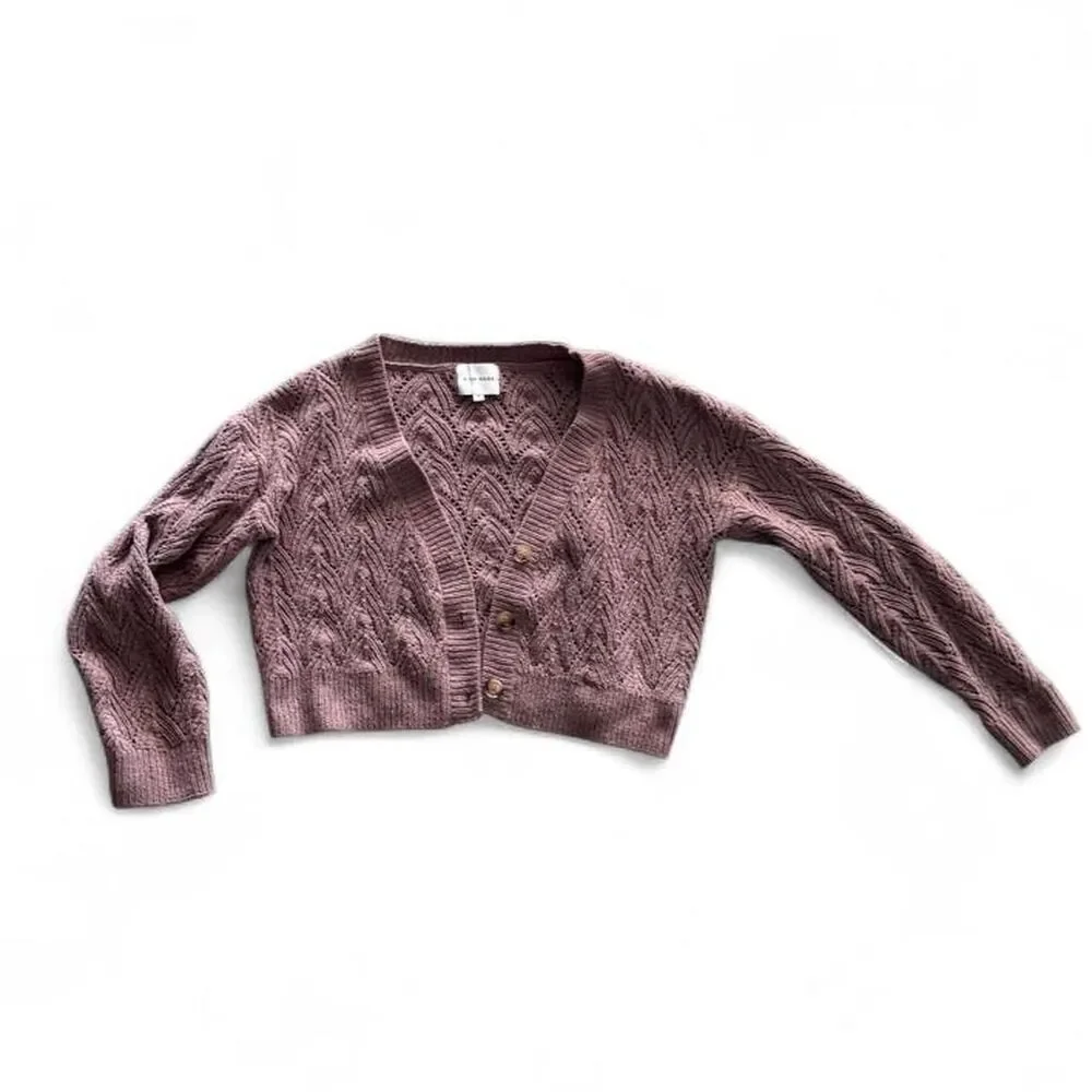 Pink-rose Women's Pink and Purple Cardigan